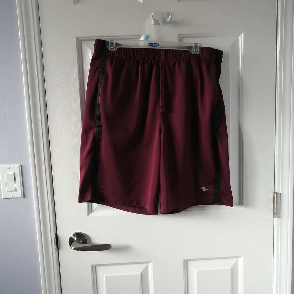 Maroon basketball shorts